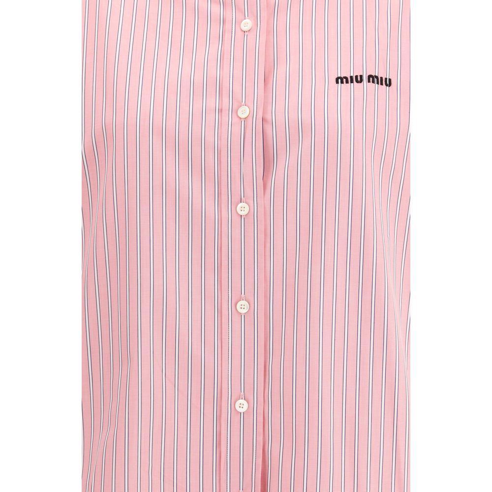Miu Miu Multicolor Cotton Pattern Shirt
