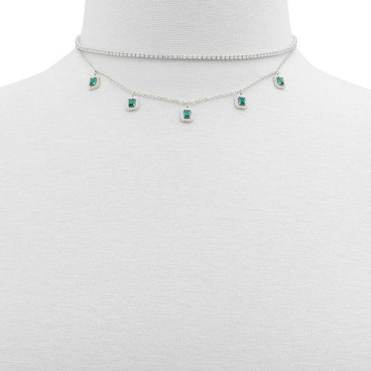 ALDO Green Elastane Necklace