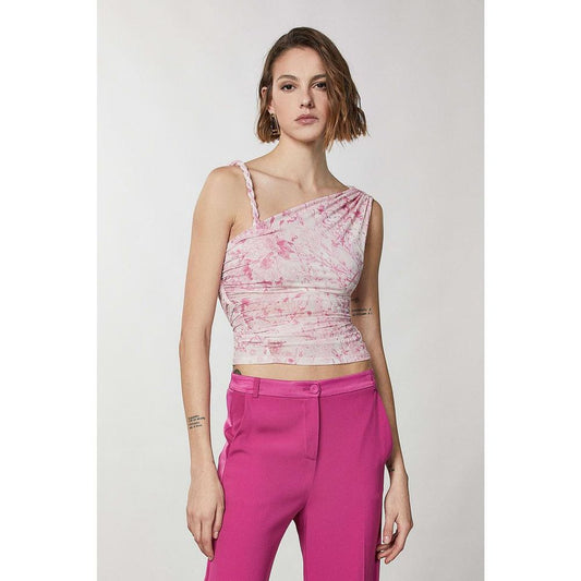 Patrizia Pepe Pink Polyester Tank Tops