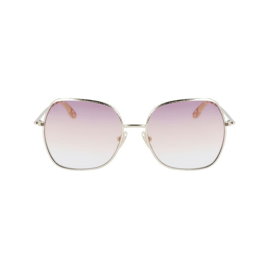 Victoria Beckham Gold Metal Sunglasses