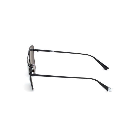 WEB EYEWEAR Black Metal Sunglasses