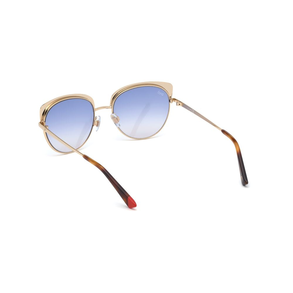 WEB EYEWEAR Gold Metal Sunglasses