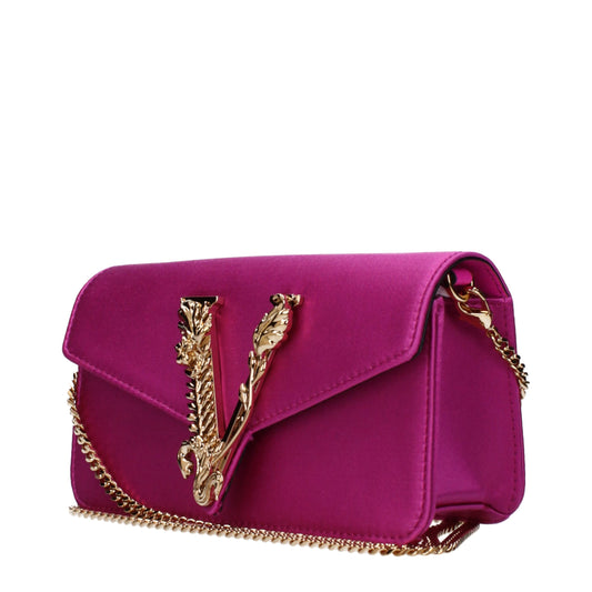 Versace Pink Satin Clutch Bag