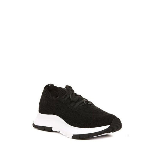 Gianvito Rossi Black Fabric Athletic Sneakers