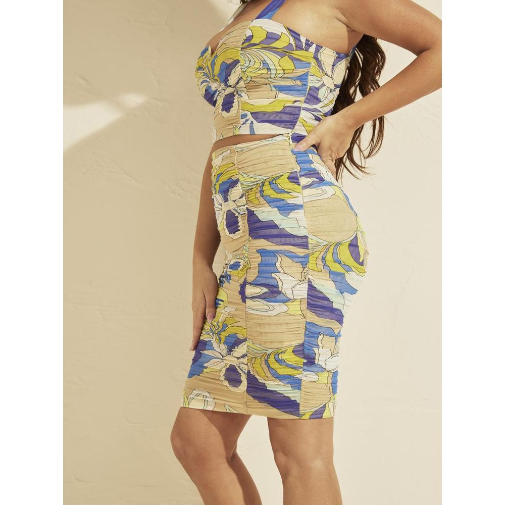 Guess Multicolor Polyamide Mini Skirt