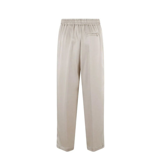 Herno Beige Acetate Casual Pants