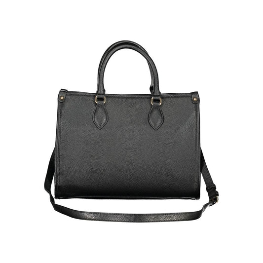 Mario Valentino Black Polyurethane Women Handbag