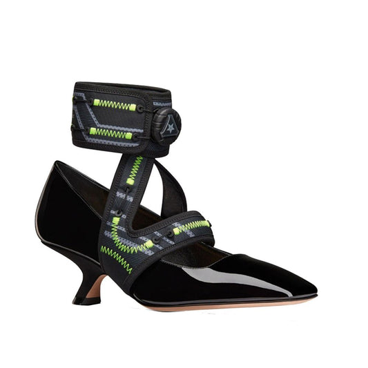 Dior Black Calfskin Platform Pumps