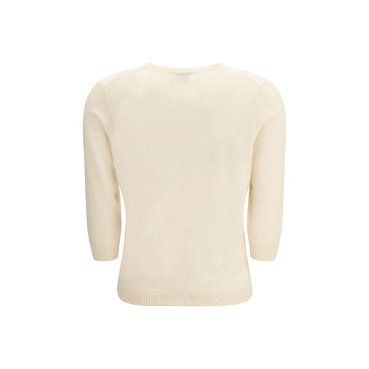 Maglione in cashmere beige Allude