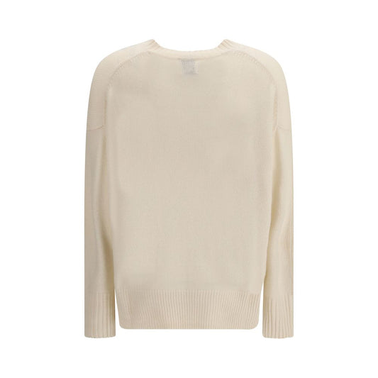 Allude Cream Cashmere Cashmere Sweater