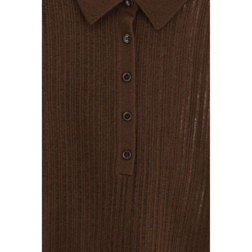 Felpa Allude in cashmere marrone