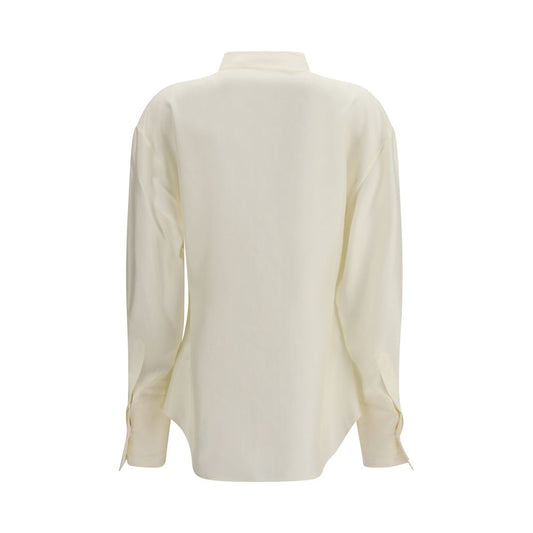 Rohe Cream Silk Dress Shirt