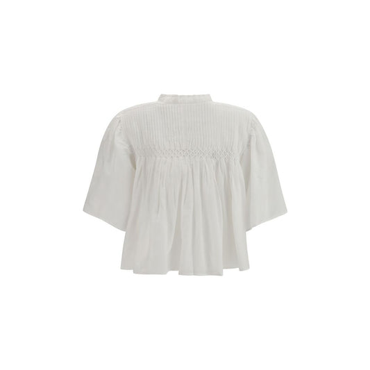 Marant Etoile White Cotton Blouse