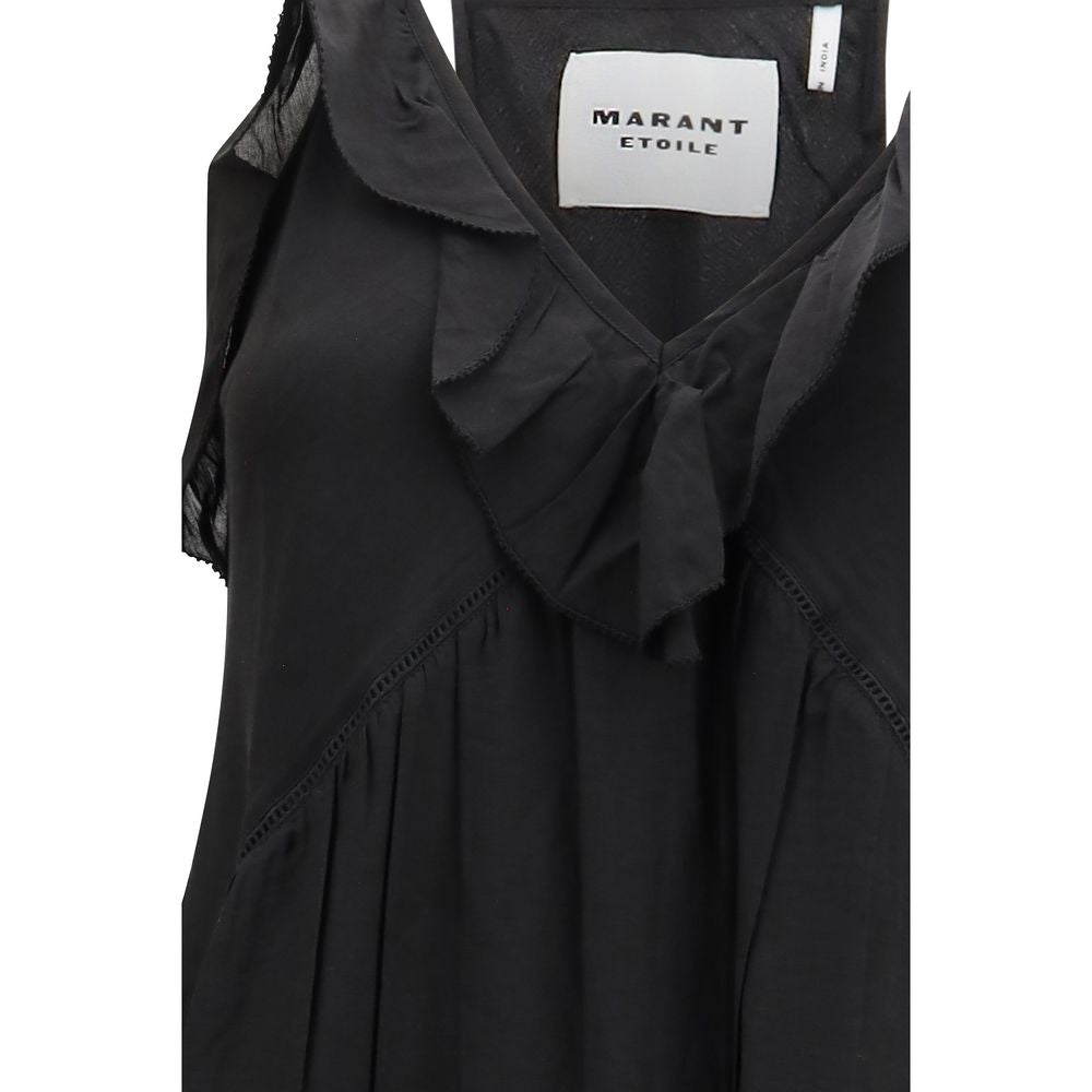 Marant Etoile Black Cotton Casual Dress