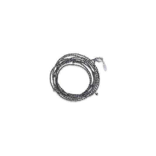Brunello Cucinelli Black Silver Bracelet