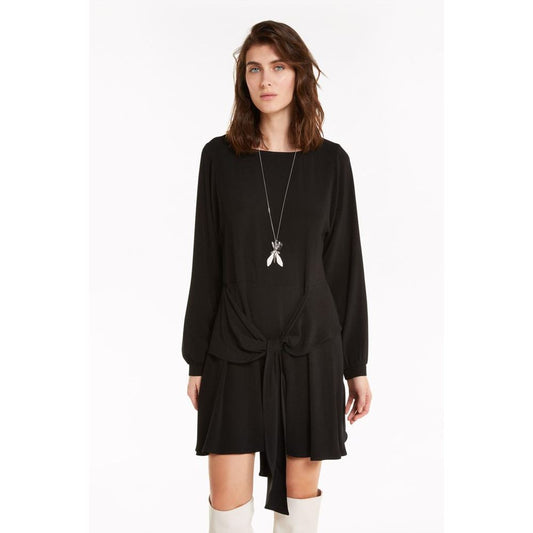 Patrizia Pepe Black Viscose Casual Dress