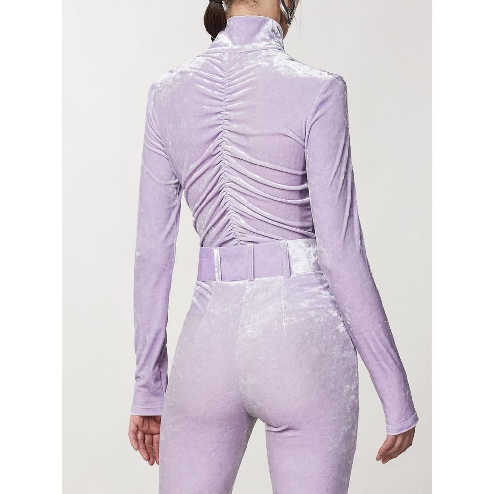 Patrizia Pepe Purple Polyester Tank Tops