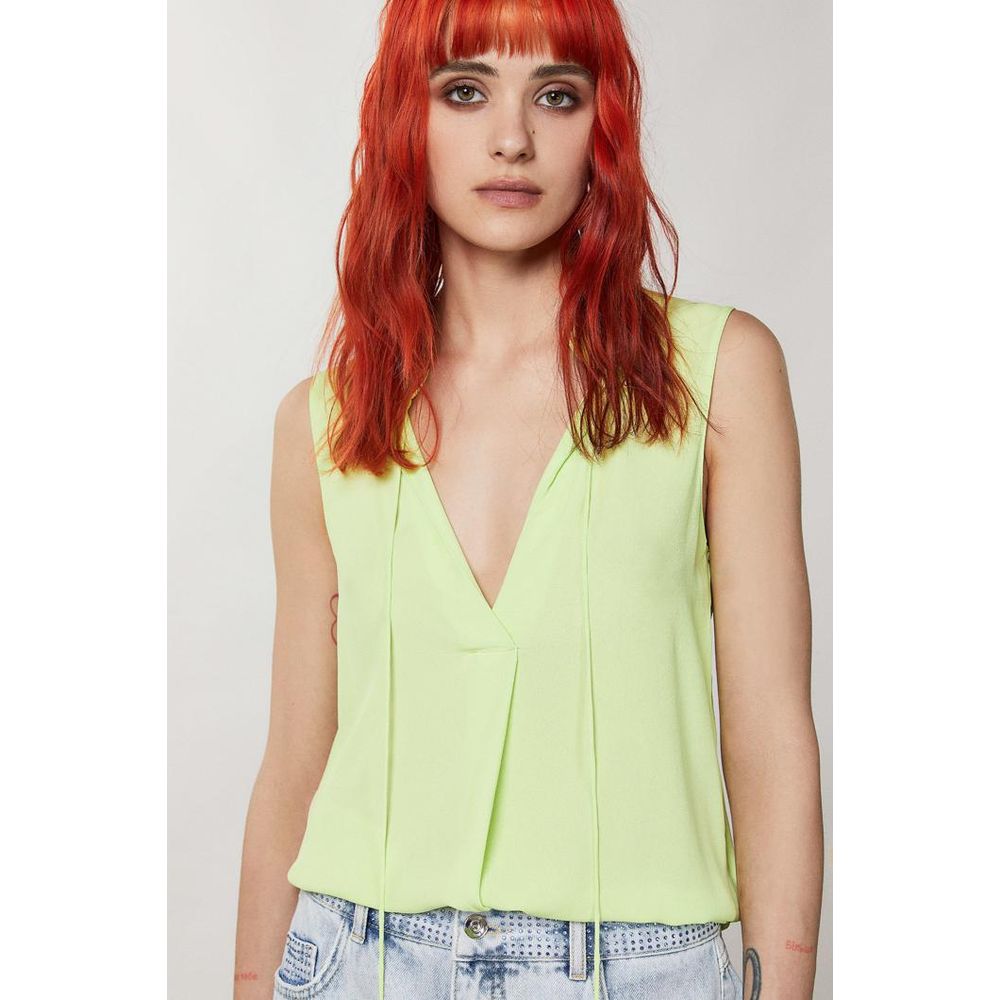 Patrizia Pepe Yellow Denim Shorts