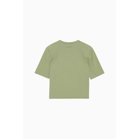 Patrizia Pepe Green Nylon T-Shirt