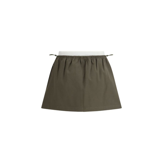 Minigonna bicolore in cotone Alexander Wang