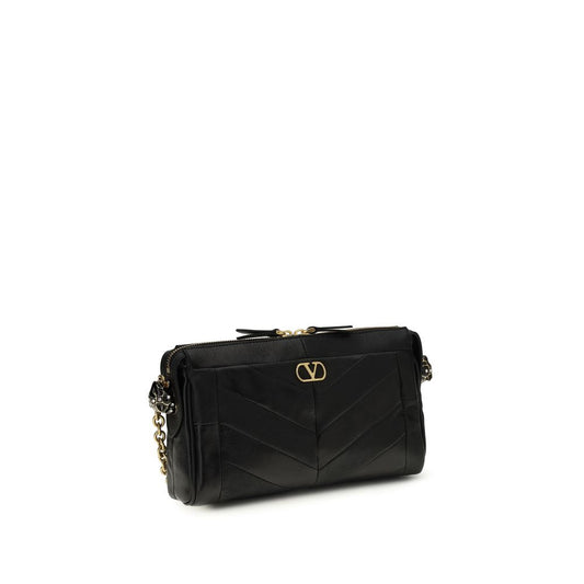 Borsa a tracolla Valentino Garavani Ovis Aries in agnello nero