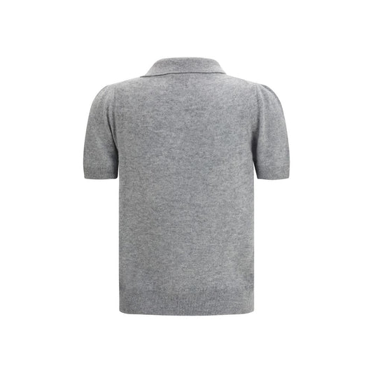 Camicia a maniche corte Allude Grey Cashmere