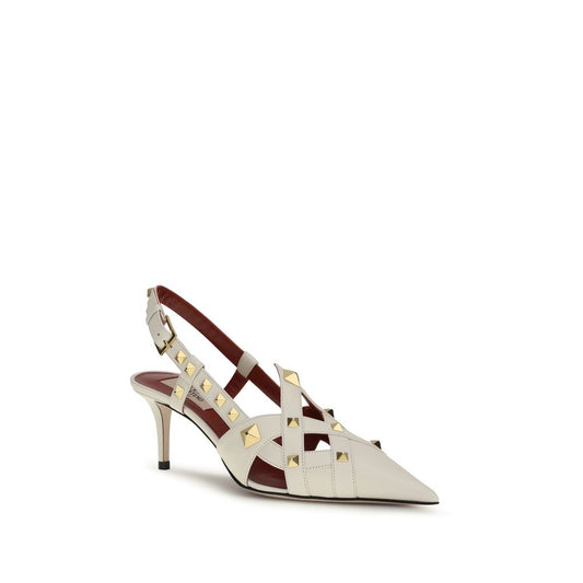Valentino Garavani - Décolleté con tacco alto in pelle di capra beige
