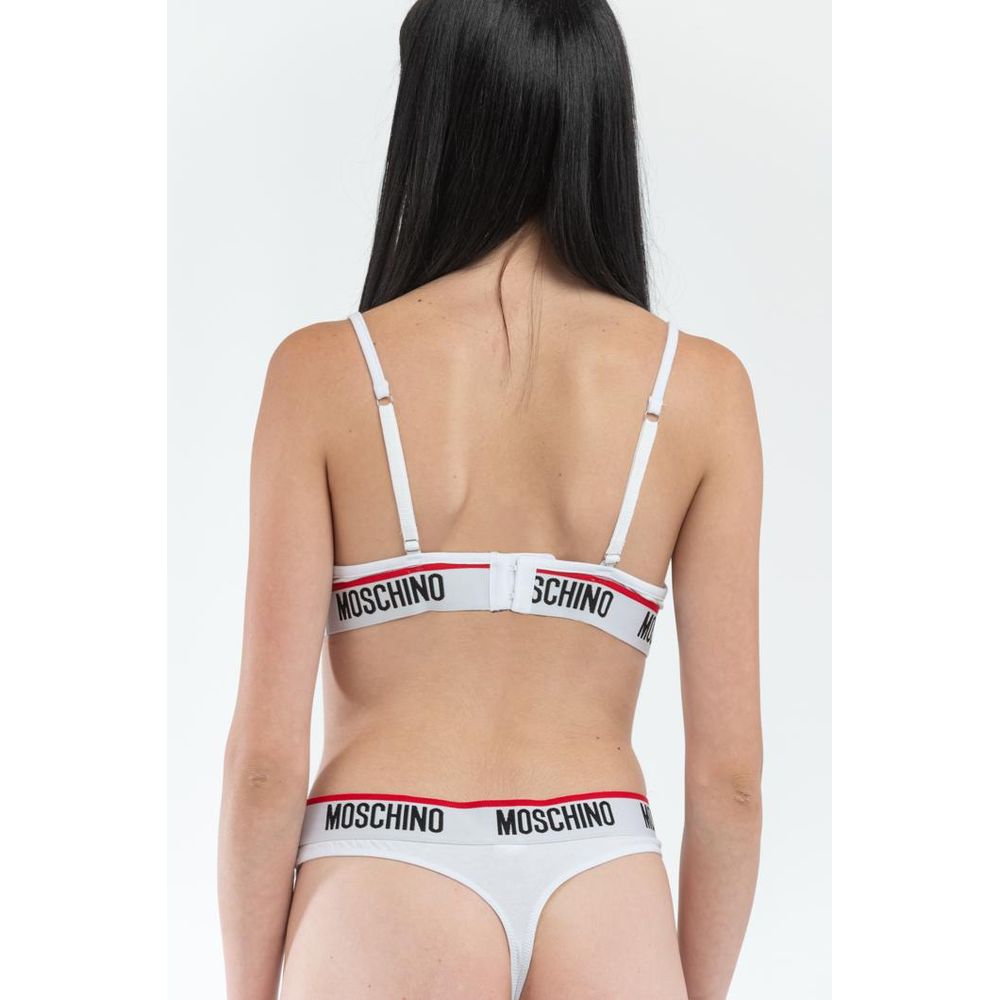 Moschino White Cotton Bra
