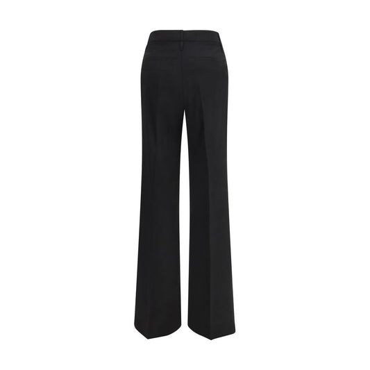 Max Mara Black Wool Flared Pants
