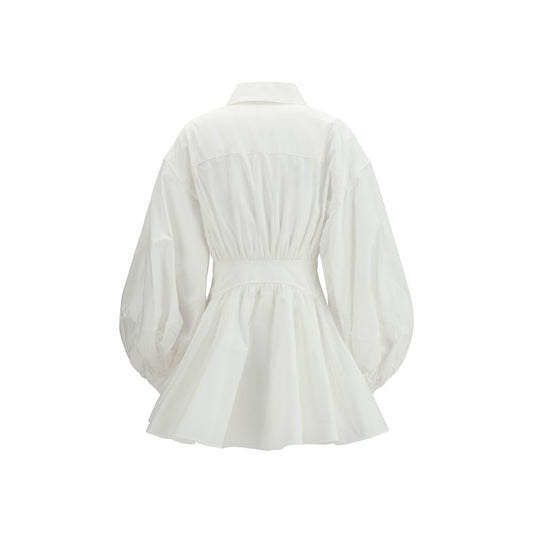 Abito casual in cotone bianco Zimmermann