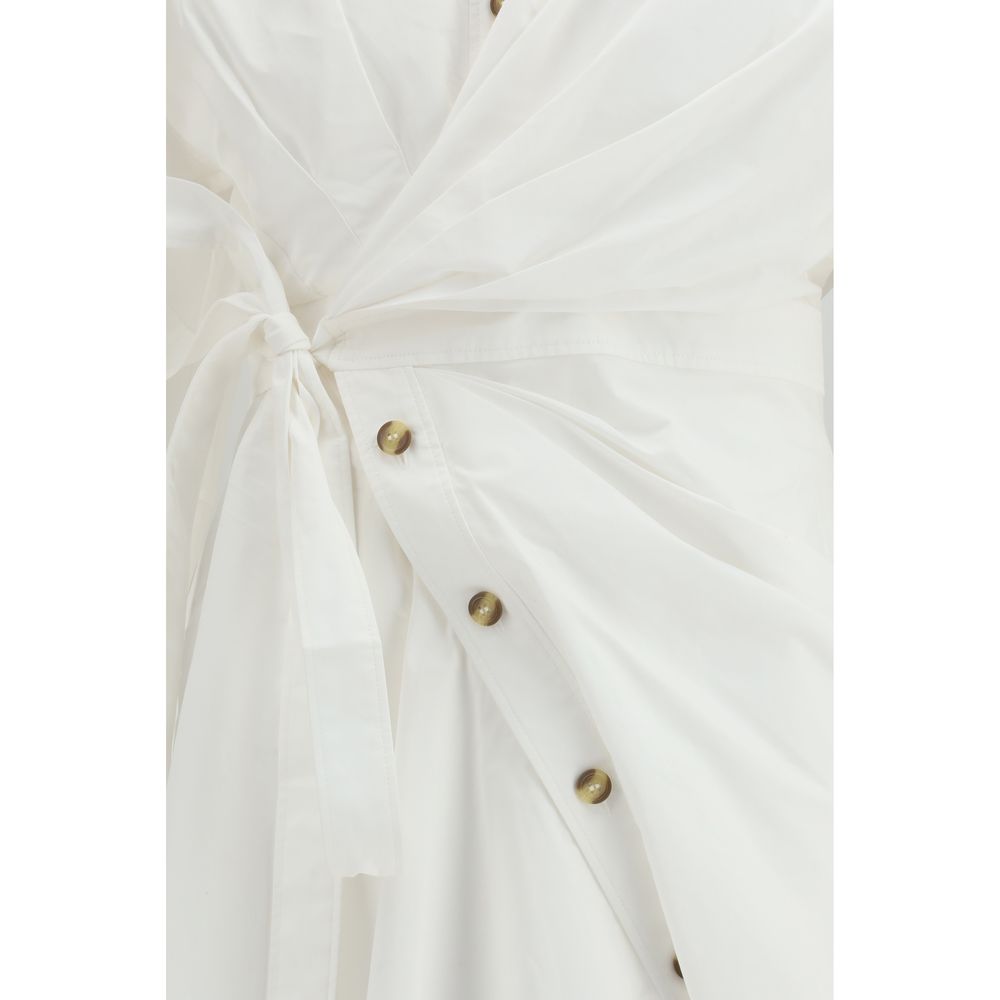 Abito casual in cotone bianco Zimmermann