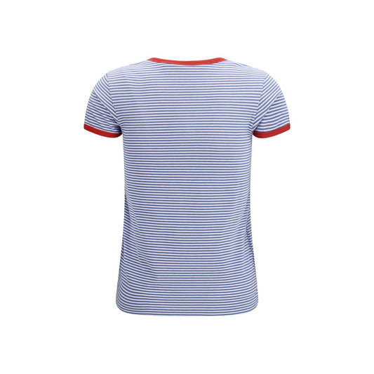 T-shirt in cotone blu Prada