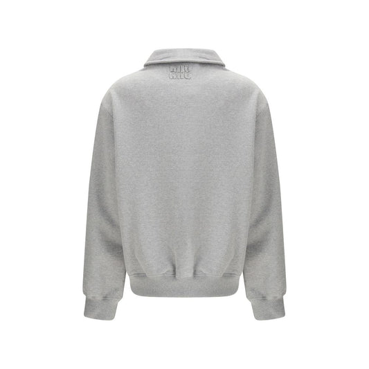 Miu Miu Gray Cotton Sweatshirt
