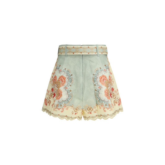 Zimmermann Multicolor Linen Bermuda Shorts