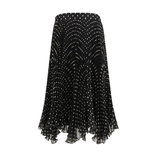 Valentino Black Silk Skirt