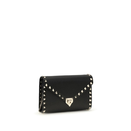 Valentino Garavani Black Calf Leather Bos Taurus Wallet