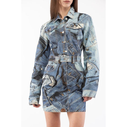 Moschino Multicolor Cotton Casual Dress