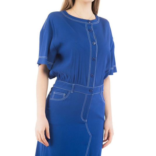 Moschino Multicolor Marabou Casual Dress