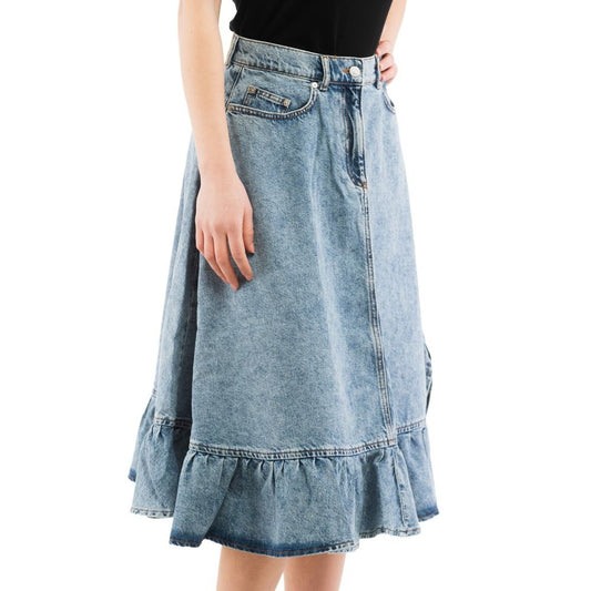 Moschino Multicolor Denim Skirt