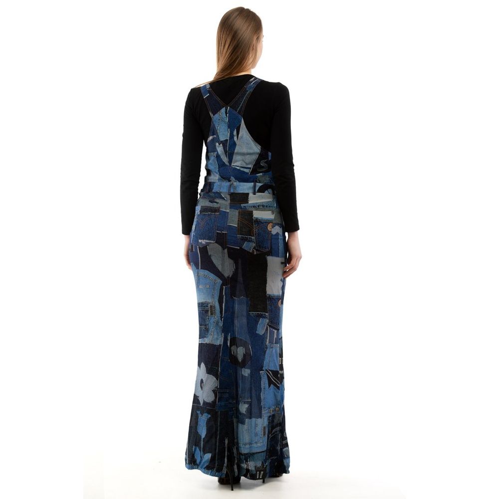 Moschino Multicolor Viscose Cropped Jeans