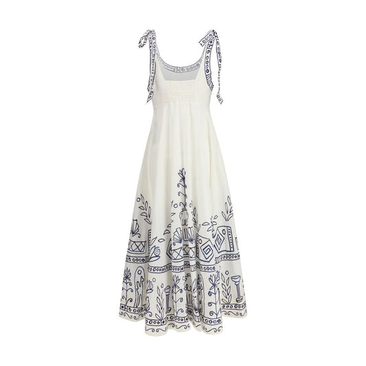 Alemais White Linen Casual Dress