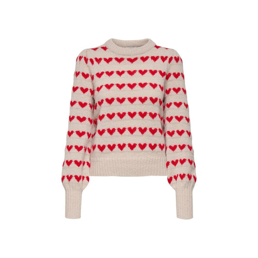 Jacqueline De Yong Beige Polyester Sweatshirt
