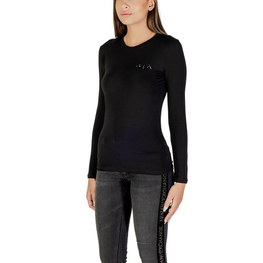 Armani Exchange Black Cotton T-Shirt