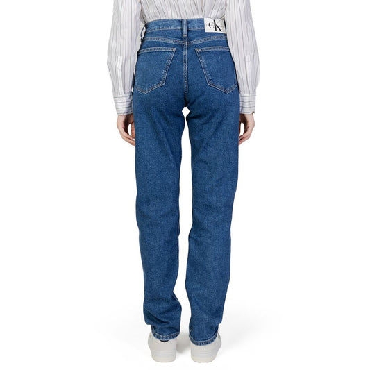 Calvin Klein Jeans Blue Cotton Skinny Jeans