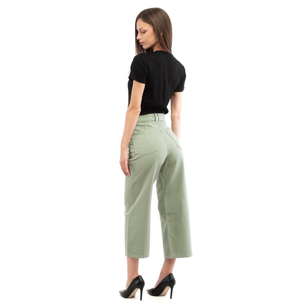 Patrizia Pepe Green Cotton Casual Pants