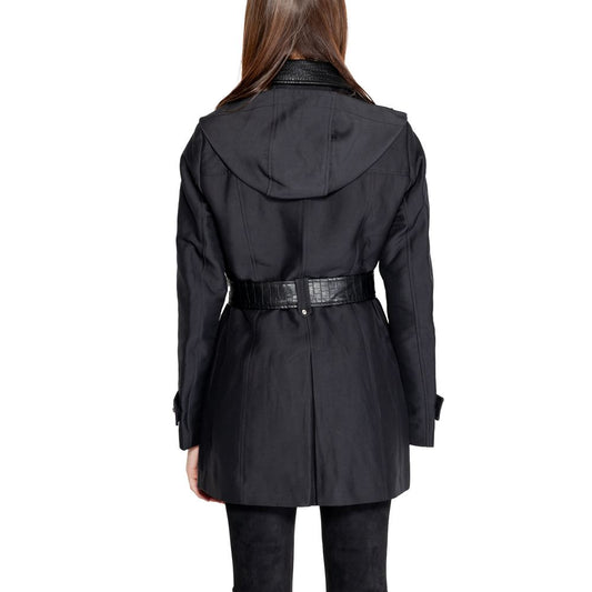 Morgan De Toi Black Polyester Trench Coat