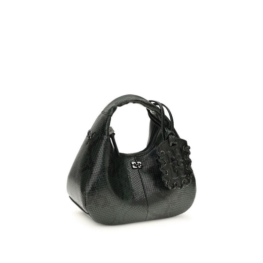 Ganni Black Recycled Polyester Shoulder Bag