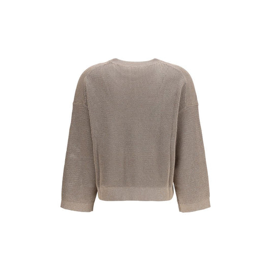 Brunello Cucinelli Gold Cotton Sweatshirt