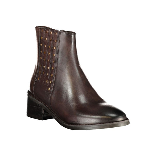 Cafenoir Marrone Leather Women Ankle Boot