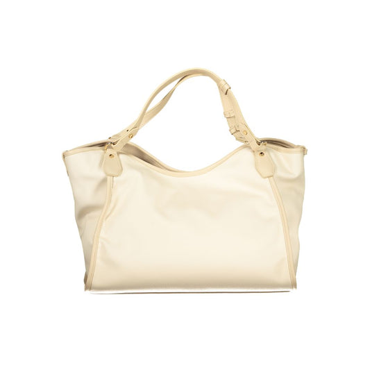 Cafenoir Beige Polyurethane Women Shoulder Bag